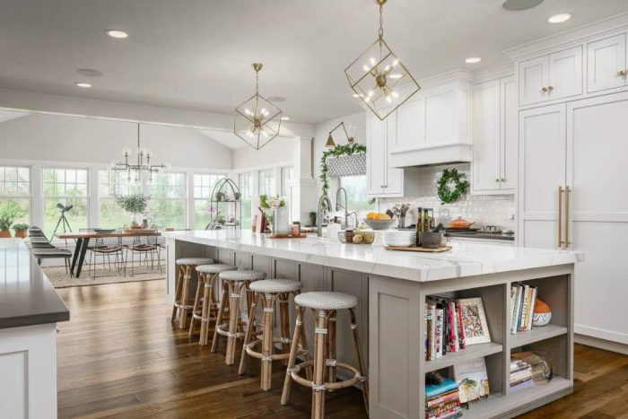 Modern kitchen with under-cabinet lighting illuminating countertop workspace